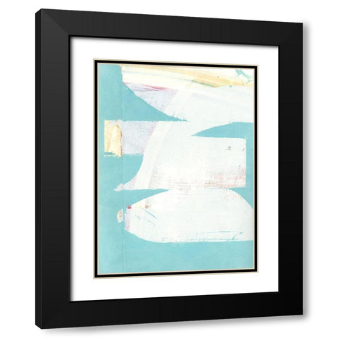 Carve II  Black Modern Wood Framed Art Print with Double Matting by Cartissi
