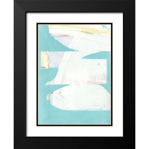 Carve II  Black Modern Wood Framed Art Print with Double Matting by Cartissi