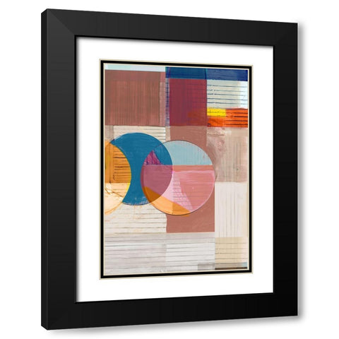 Candy Love II Black Modern Wood Framed Art Print with Double Matting by Cartissi