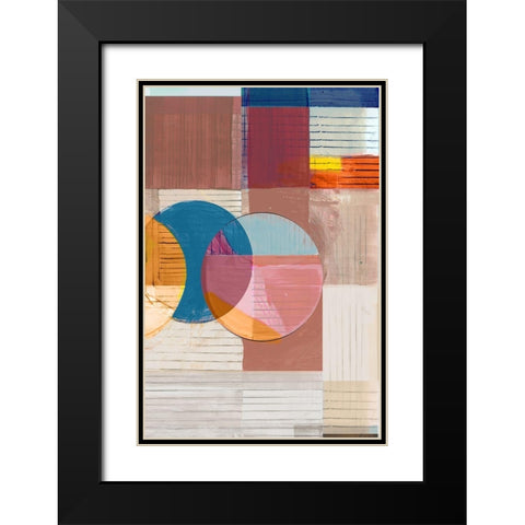 Candy Love II Black Modern Wood Framed Art Print with Double Matting by Cartissi
