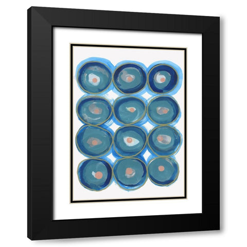 Forever and Always I  Black Modern Wood Framed Art Print with Double Matting by Cartissi