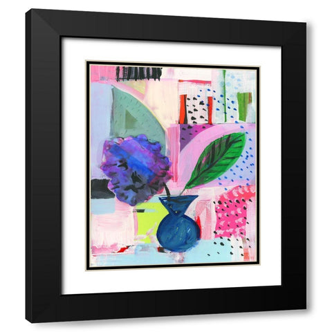 Vivid Moment I Black Modern Wood Framed Art Print with Double Matting by Cartissi
