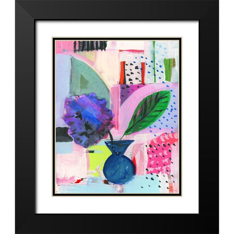 Vivid Moment I Black Modern Wood Framed Art Print with Double Matting by Cartissi