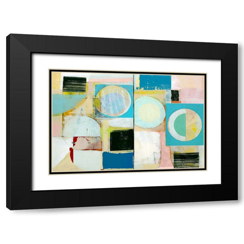 City Grid I  Black Modern Wood Framed Art Print with Double Matting by Cartissi