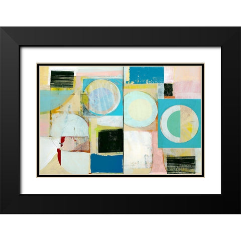City Grid I  Black Modern Wood Framed Art Print with Double Matting by Cartissi