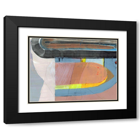 Turn Around  Black Modern Wood Framed Art Print with Double Matting by Cartissi