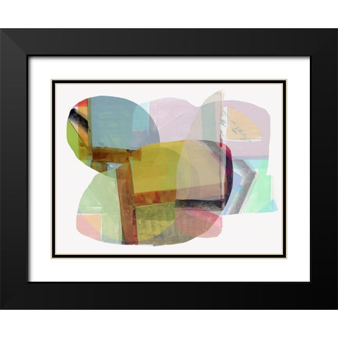 Rainbow Overlay I  Black Modern Wood Framed Art Print with Double Matting by Cartissi