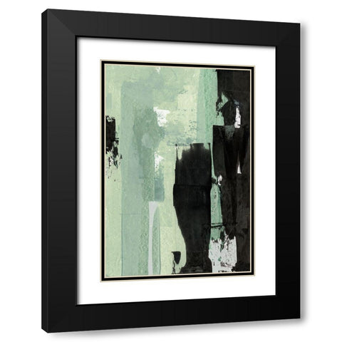Tonal Energy  Black Modern Wood Framed Art Print with Double Matting by Cartissi
