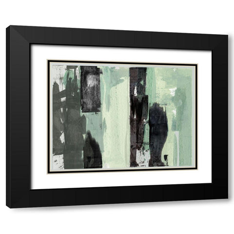 Green Energy I Black Modern Wood Framed Art Print with Double Matting by Cartissi