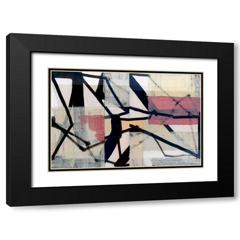 Bikpink Black Modern Wood Framed Art Print with Double Matting by Cartissi