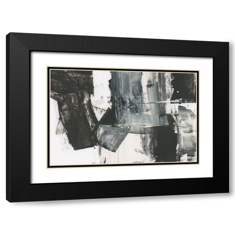 Rave Review II Black Modern Wood Framed Art Print with Double Matting by Cartissi