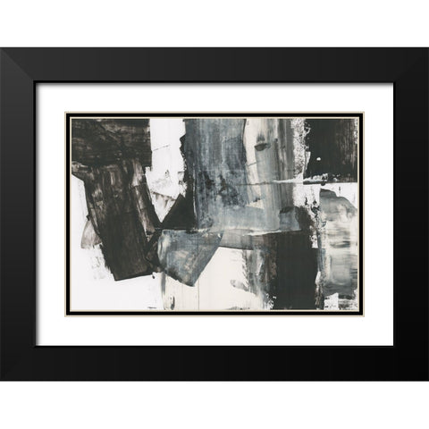 Rave Review II Black Modern Wood Framed Art Print with Double Matting by Cartissi
