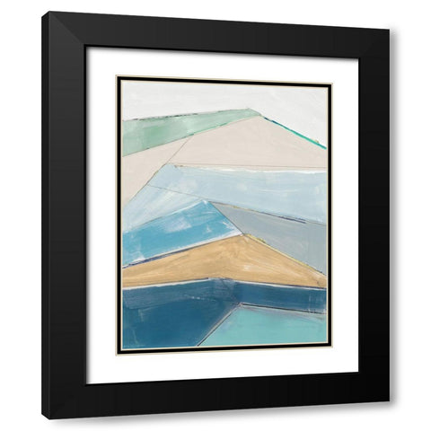 Sailors Cliffs I  Black Modern Wood Framed Art Print with Double Matting by Cartissi