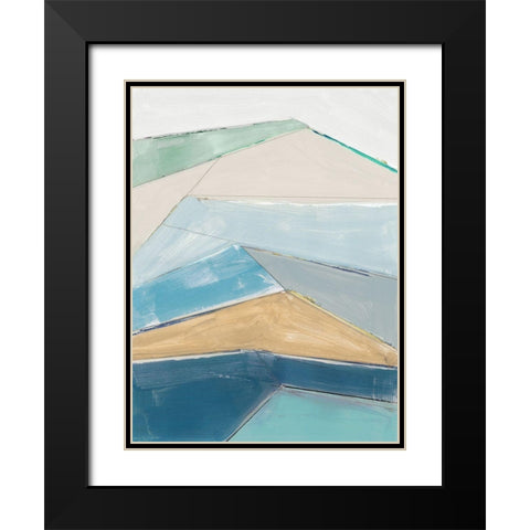 Sailors Cliffs I  Black Modern Wood Framed Art Print with Double Matting by Cartissi