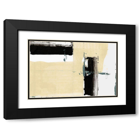 Simple Things II Black Modern Wood Framed Art Print with Double Matting by cartissi