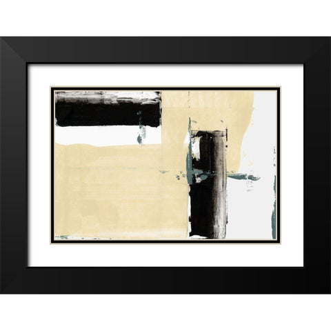 Simple Things II Black Modern Wood Framed Art Print with Double Matting by cartissi