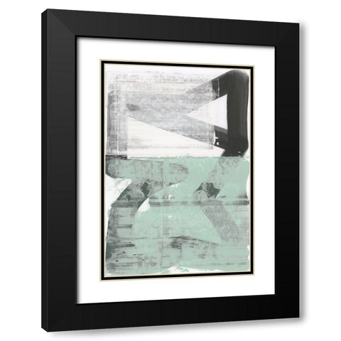 Fontanalba III Black Modern Wood Framed Art Print with Double Matting by Cartissi