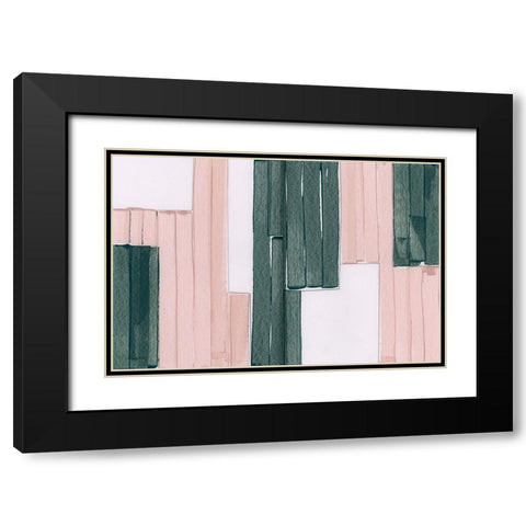 Stop Motion Black Modern Wood Framed Art Print with Double Matting by Cartissi
