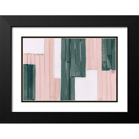 Stop Motion Black Modern Wood Framed Art Print with Double Matting by Cartissi