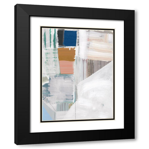 Buildings I Black Modern Wood Framed Art Print with Double Matting by Cartissi