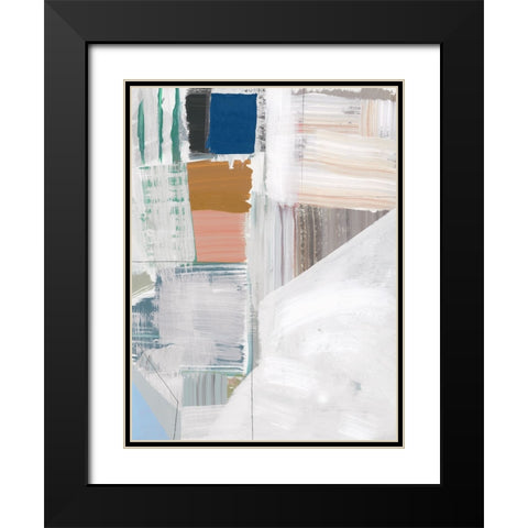 Buildings I Black Modern Wood Framed Art Print with Double Matting by Cartissi