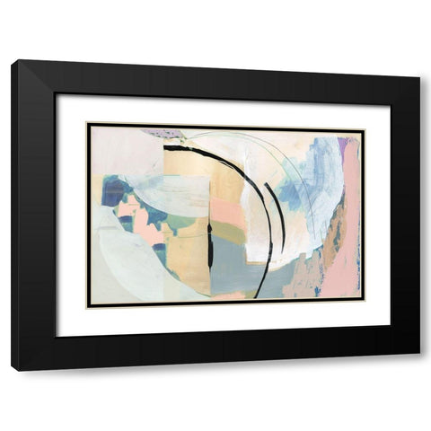 Californa Love II Black Modern Wood Framed Art Print with Double Matting by Cartissi