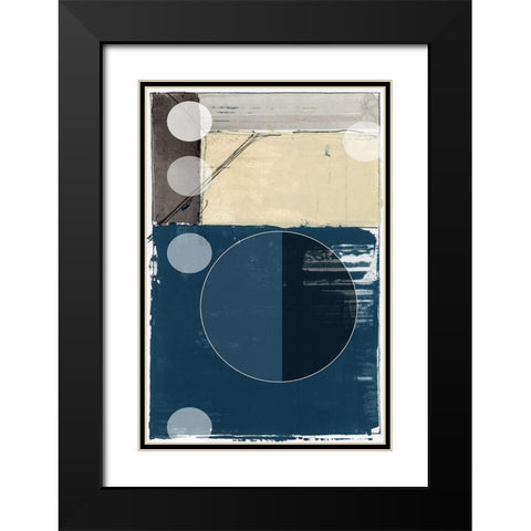 Bluff Block I  Black Modern Wood Framed Art Print with Double Matting by cartissi