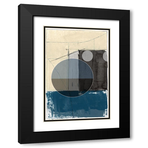Bluff Block II  Black Modern Wood Framed Art Print with Double Matting by cartissi