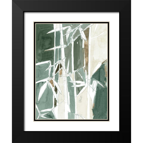 Blink White Gold I  Black Modern Wood Framed Art Print with Double Matting by Cartissi