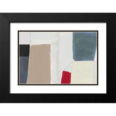 Tonic Techno I  Black Modern Wood Framed Art Print with Double Matting by Cartissi