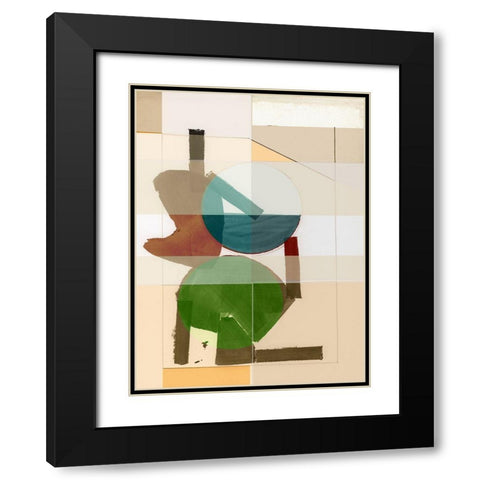 Earthly I  Black Modern Wood Framed Art Print with Double Matting by Cartissi