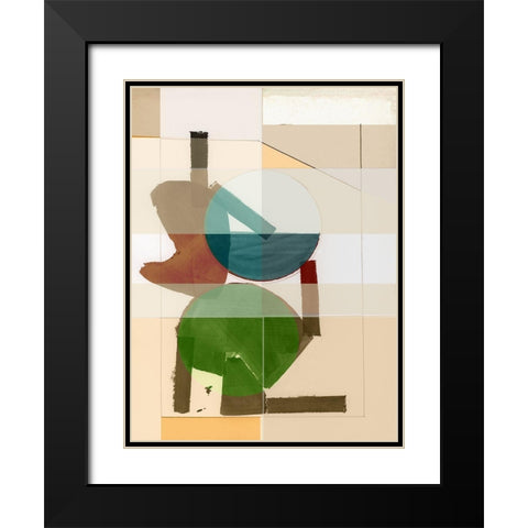 Earthly I  Black Modern Wood Framed Art Print with Double Matting by Cartissi