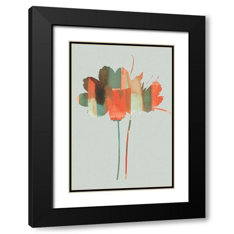 Pastel Union II  Black Modern Wood Framed Art Print with Double Matting by Cartissi