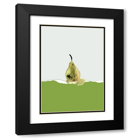 Fruit Contrast II Black Modern Wood Framed Art Print with Double Matting by Cartissi