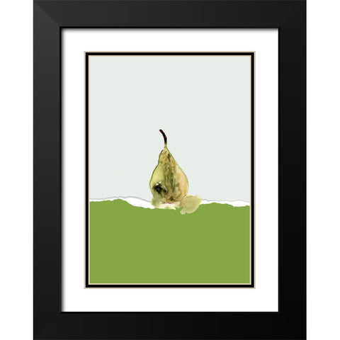 Fruit Contrast II Black Modern Wood Framed Art Print with Double Matting by Cartissi