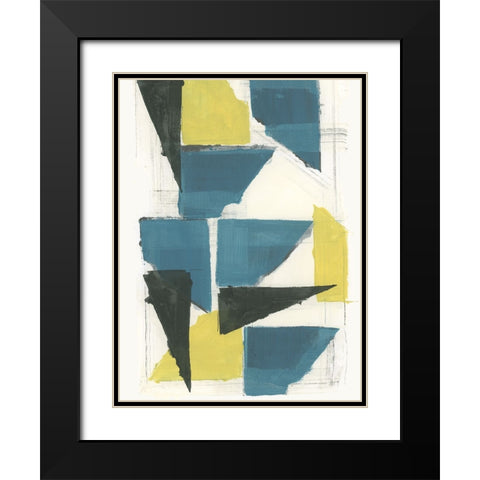Golden Metallics II  Black Modern Wood Framed Art Print with Double Matting by Cartissi