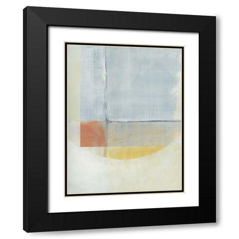 White Cornish Walls I Black Modern Wood Framed Art Print with Double Matting by Cartissi