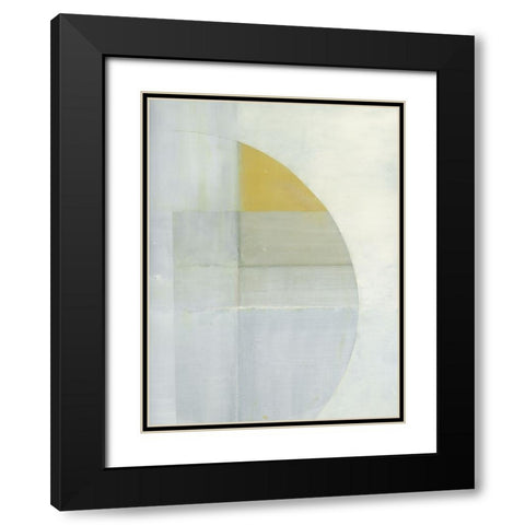White Cornish Walls II Black Modern Wood Framed Art Print with Double Matting by Cartissi