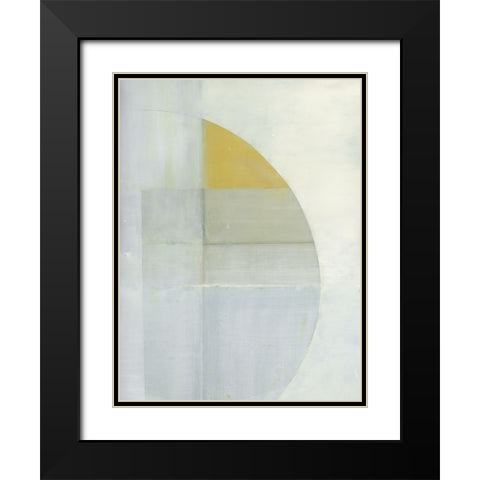 White Cornish Walls II Black Modern Wood Framed Art Print with Double Matting by Cartissi