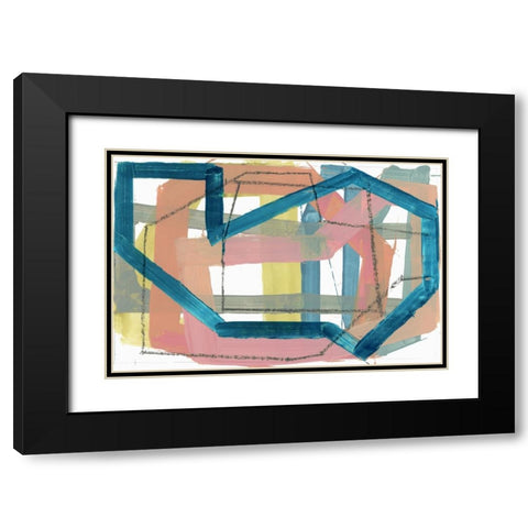 Curbing I Black Modern Wood Framed Art Print with Double Matting by Cartissi