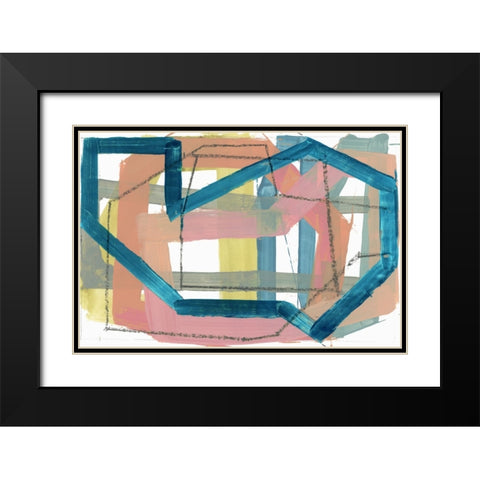 Curbing I Black Modern Wood Framed Art Print with Double Matting by Cartissi