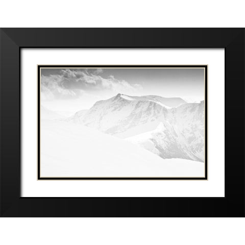 Untitled Black Modern Wood Framed Art Print with Double Matting by Keilen
