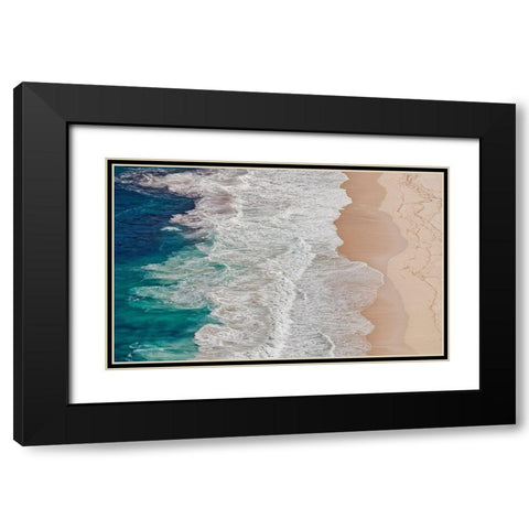 Feldtkeller - Where the Ocean Ends Black Modern Wood Framed Art Print with Double Matting by 1x