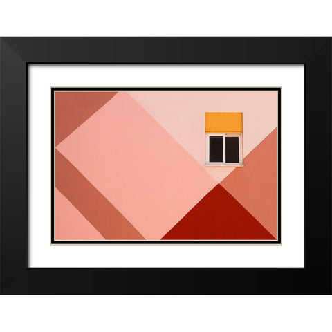 Untitled Black Modern Wood Framed Art Print with Double Matting by Schuster