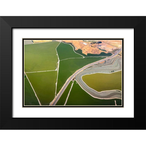 Darby - Boundaries Black Modern Wood Framed Art Print with Double Matting by 1x