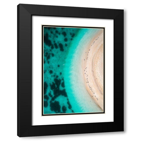 Hot Summer Black Modern Wood Framed Art Print with Double Matting by AlnomasÂ 