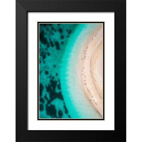 Hot Summer Black Modern Wood Framed Art Print with Double Matting by AlnomasÂ 