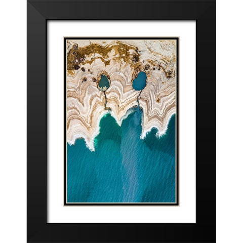 Stein - Face of the Earth Black Modern Wood Framed Art Print with Double Matting by 1x
