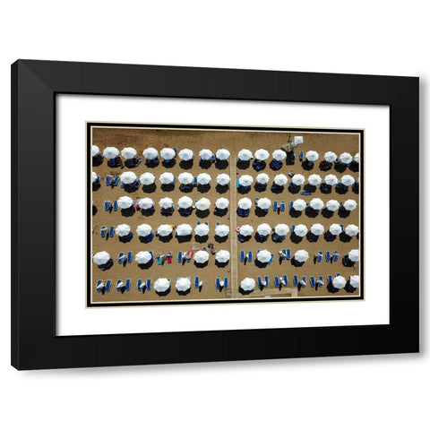 Aumitcanan - Summer Black Modern Wood Framed Art Print with Double Matting by 1x