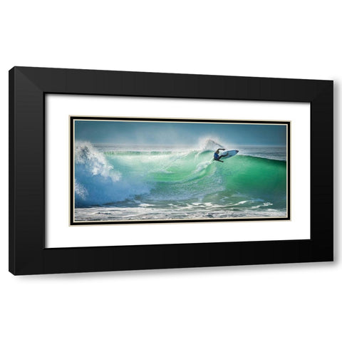 Beau - Hossegor Pro 2013 Black Modern Wood Framed Art Print with Double Matting by 1x